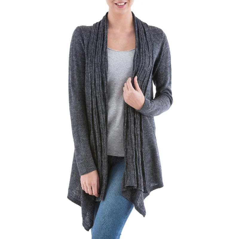 Waterfall Dream Grey CardiganHemp Knit Tops
