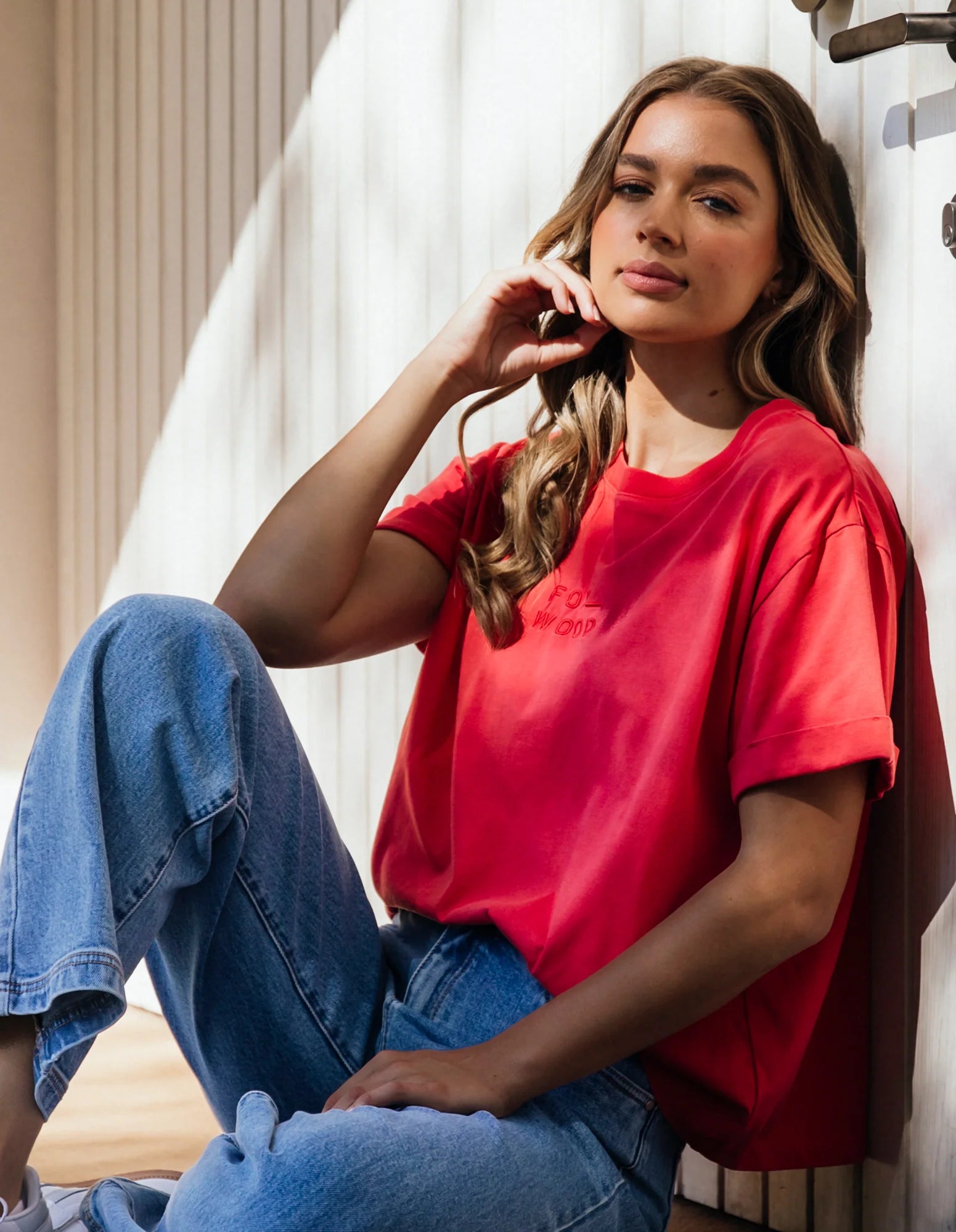 Huntleigh Oversized Tee - CayennePainted T-Shirts