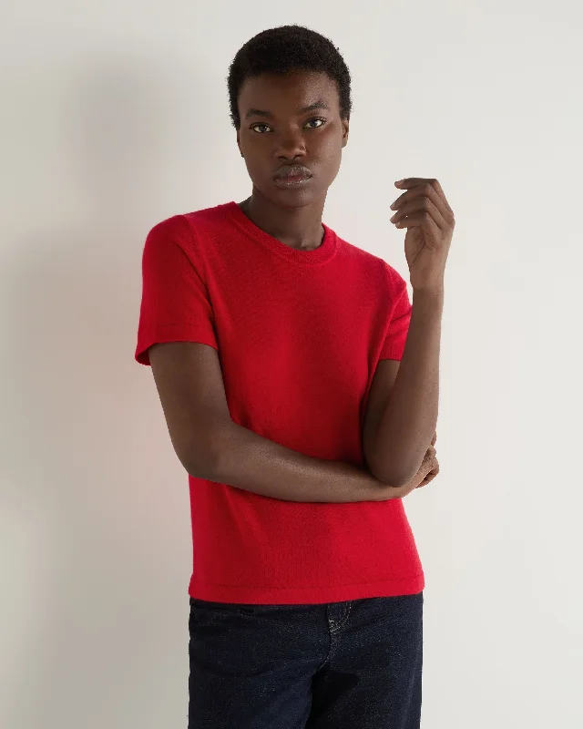 Women's Lottie Cashmere T-Shirt Riding RedCultural T-Shirts